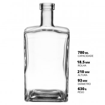 GARRAFA GRANDEUR 750ML - CAIXA COM 12 UNIDADES